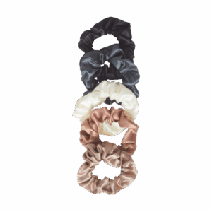 Goody® Neutral Satin Scrunchies - 5ct